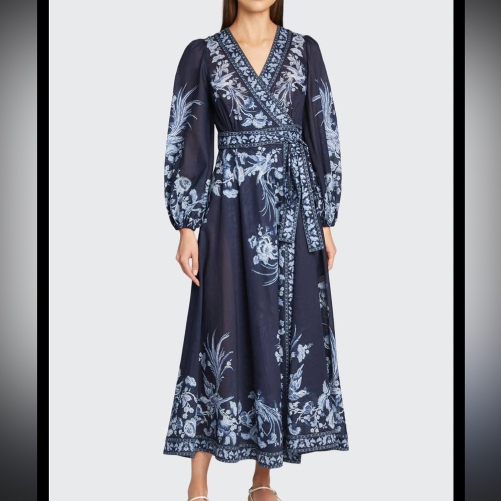 Aliane Wrap Long Dress